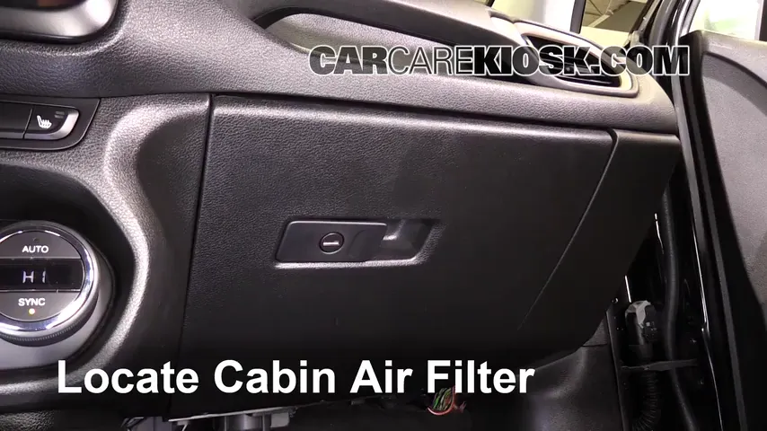 2016 Jeep Renegade Limited 2.4L 4 Cyl. Filtro de aire (interior)